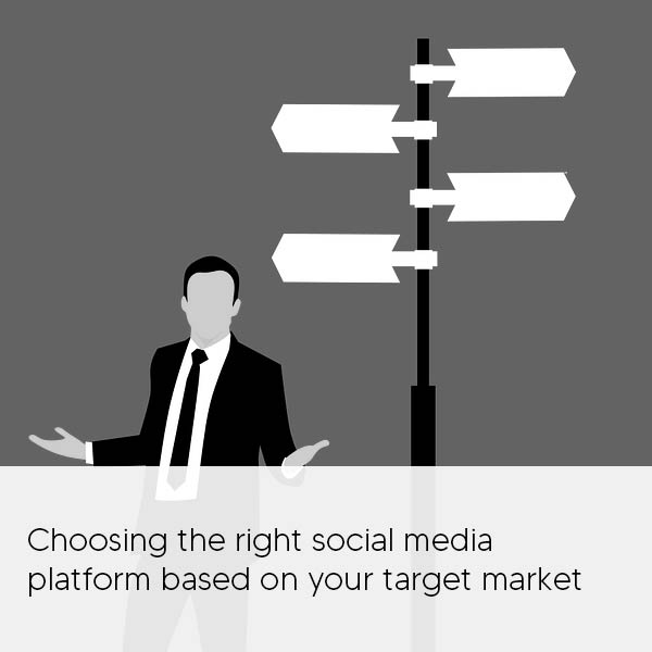 Choosing the right social media platform based on your target market